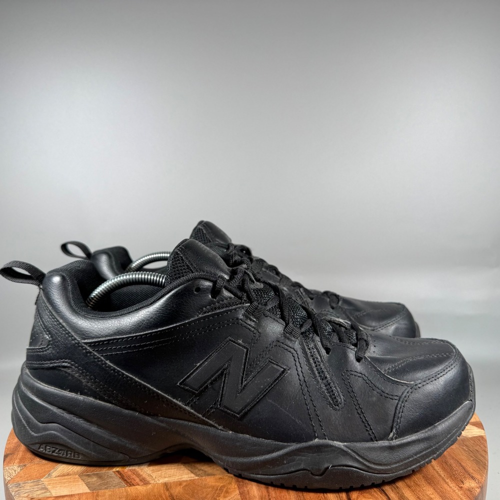 New Balance 608v4 Mens 11.5 D Black Leather Cross Training Shoes MX608V4B